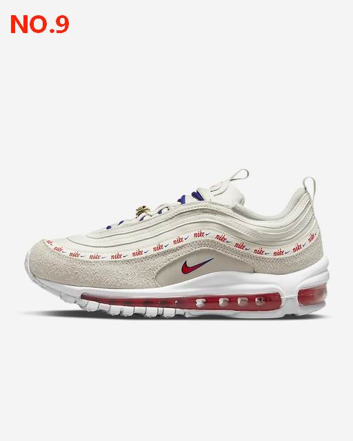 Nike Air Max 97 Womens Shoes Beige Red;